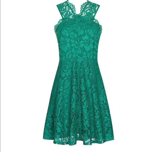 Sandro Riviera Dress Small Green Lace size 1 - Picture 1 of 7